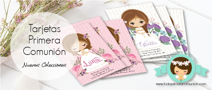 Tarjetas para comunión. Nuevos modelos