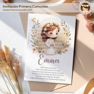 invitacion comunion emma