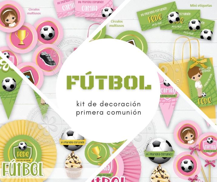 kit imprimible futbol kireidesign