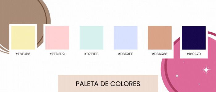 paleta de colores primera comunión