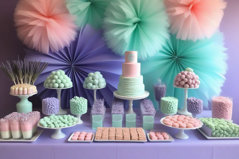 colores tonos pastel candy bar comunion