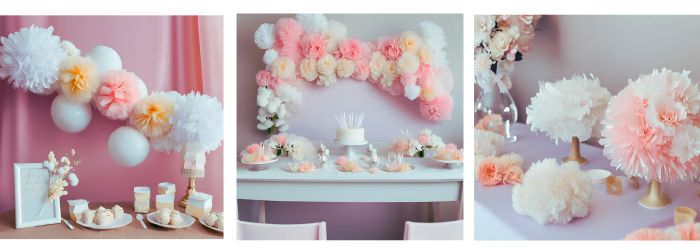 decoracion de papel primera comunion
