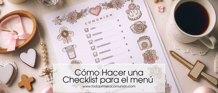 Menú de Comunión: Cómo Hacer una Checklist Impecable