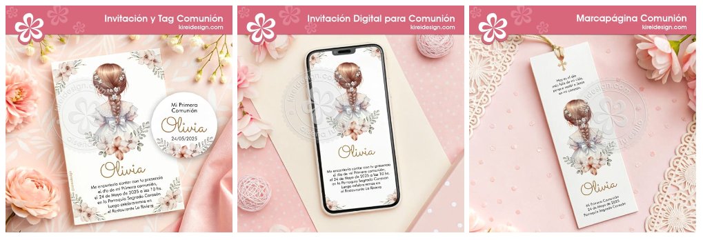 coleccion comunion flor de fe