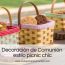 Decoración de Comunión estilo picnic chic: ideas para celebraciones al aire libre