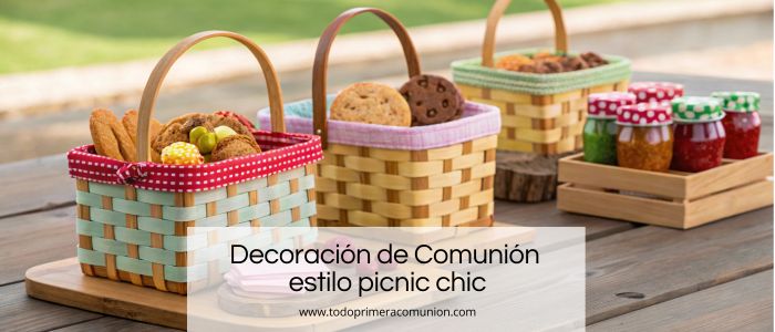Decoración de Comunión estilo picnic chic: ideas para celebraciones al aire libre Decoración de Comunión estilo picnic chic: ideas para celebraciones al aire libre
