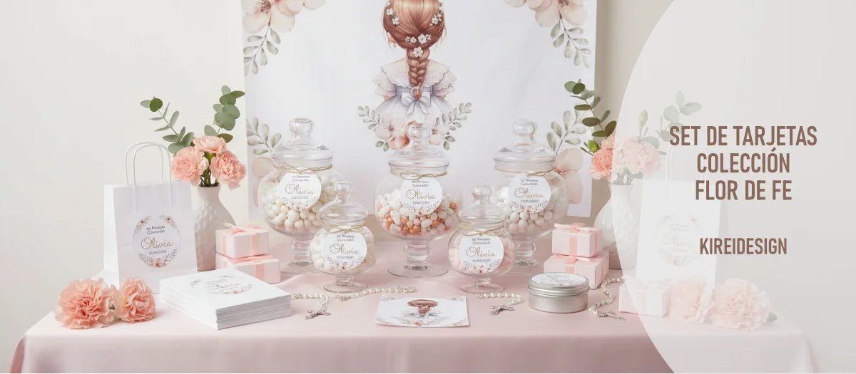 Set de tarjetas colección flore de fe by kireidesign