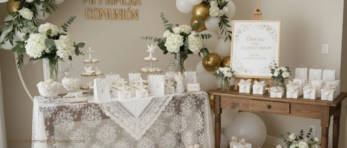 Rincón de recuerdos para comunion