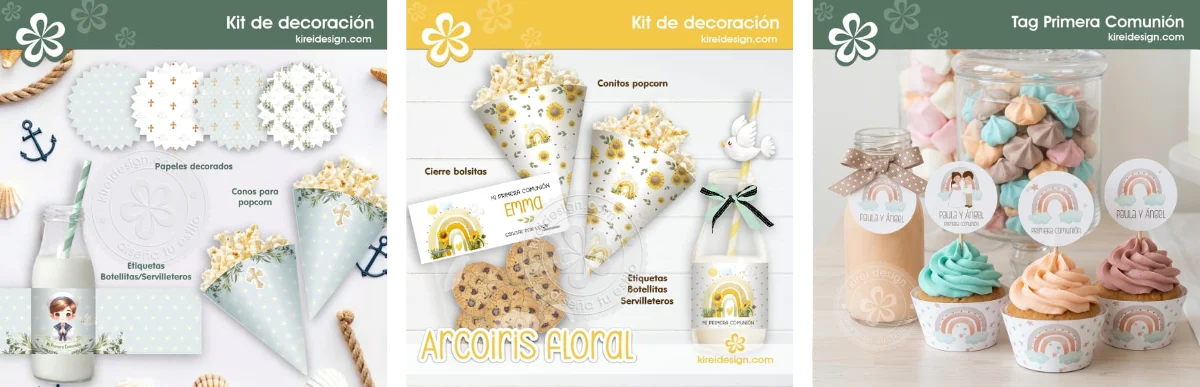 etiquetas para golosinas . kireidesign