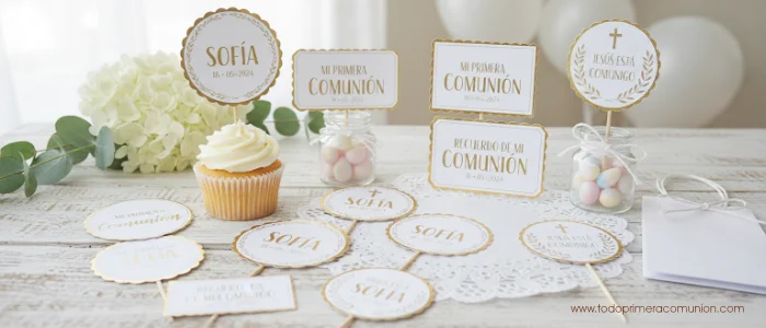 toppers para primera comunion